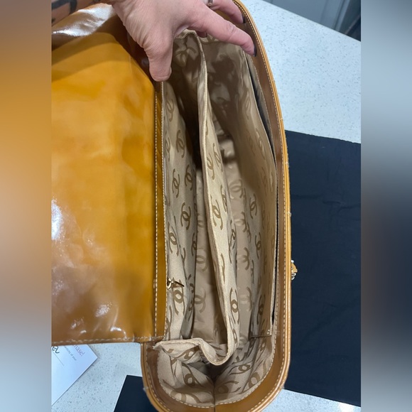 CHANEL Quilted Patent Leather Tote - Picture 12 of 14